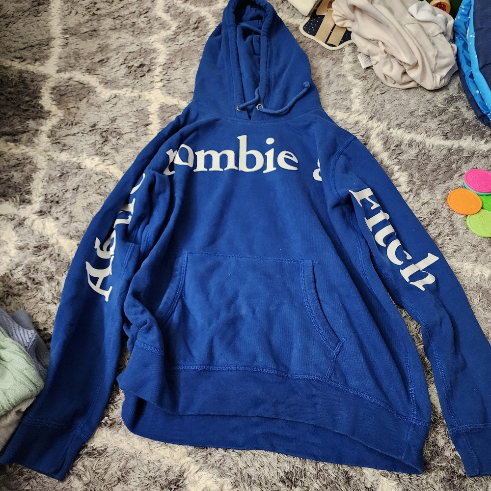 Blue Abercrombie & Fitch Hoodie